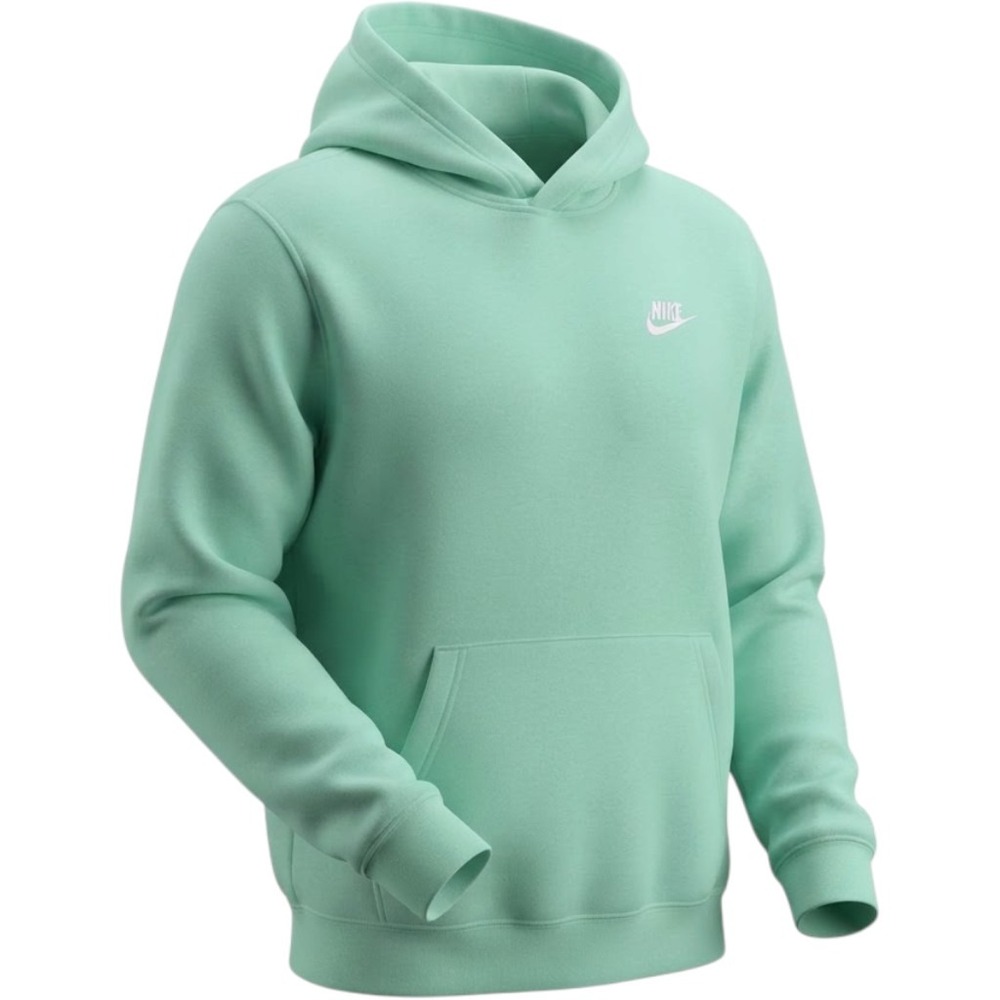 Nike Kids Sportswear Club Fleece Hoodie Mint Green FD3000-349 Size Large